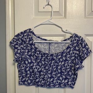 Flowered Crop Top